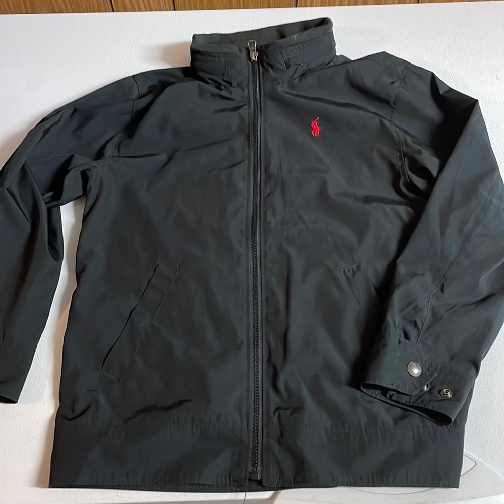 Boys polo by Ralph Lauren light weight windbreaker with zip out hood